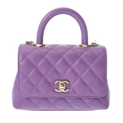 Chanel Vintage Pre-owned Laeder chanel-vskor Purple, Dam