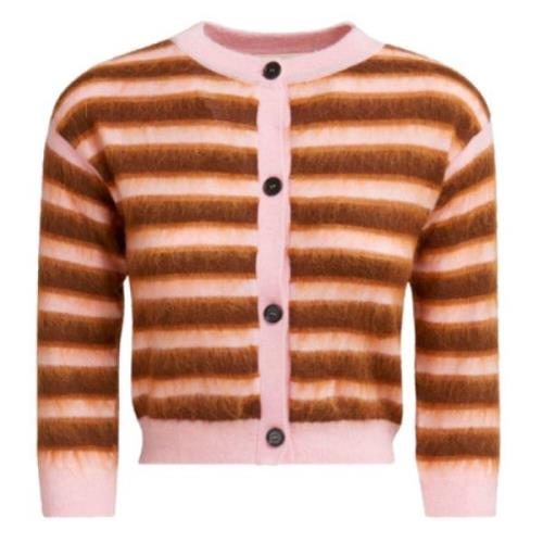 Marni Rosa Brun Cardigan Sweater Brown, Dam