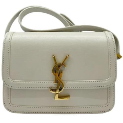 Yves Saint Laurent Vintage Pre-owned Laeder axelremsvskor White, Dam