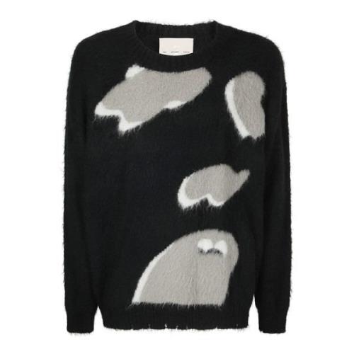 An Other Date Mohair Blend Sweater med Bred Krage Black, Herr