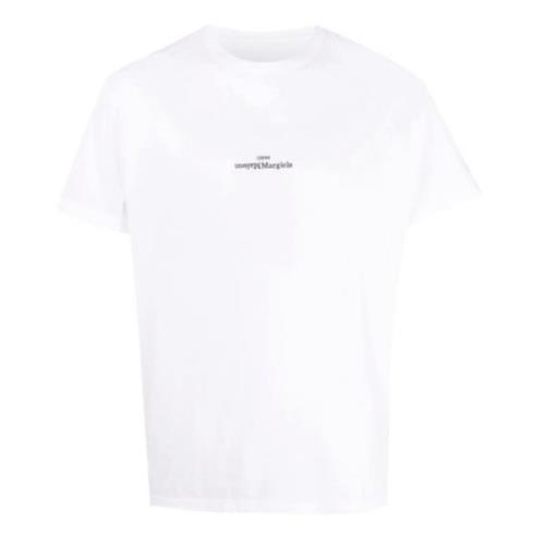 Maison Margiela Vit Logot-shirt White, Herr