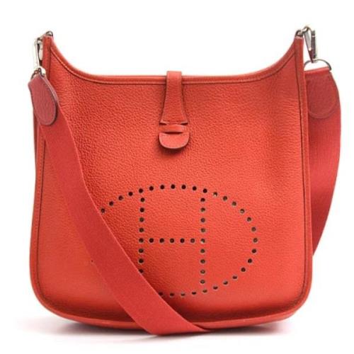 Hermès Vintage Pre-owned Laeder crossbodyvskor Red, Dam