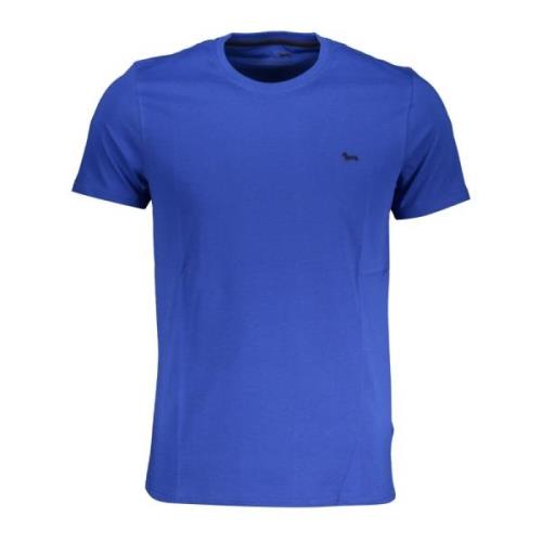 Harmont & Blaine Blå Kortärmad Broderad Logotyp T-shirt Blue, Herr