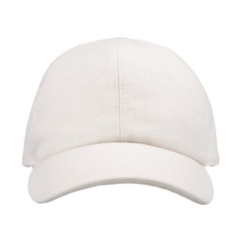 Fedeli Vit Cashmere Baseballkeps White, Herr