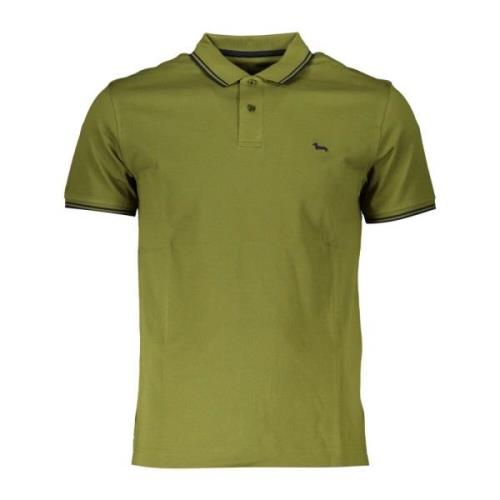 Harmont & Blaine Grön Polo Skjorta Kort Ärm Logo Broderi Green, Herr