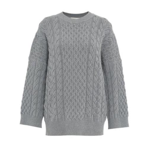 Kaos Grå Stickat Aw24 Gray, Dam