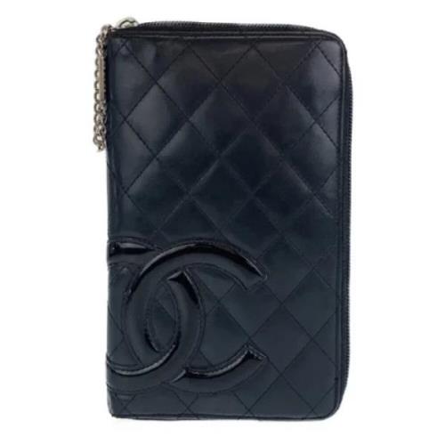 Chanel Vintage Pre-owned Laeder plnbcker Black, Dam