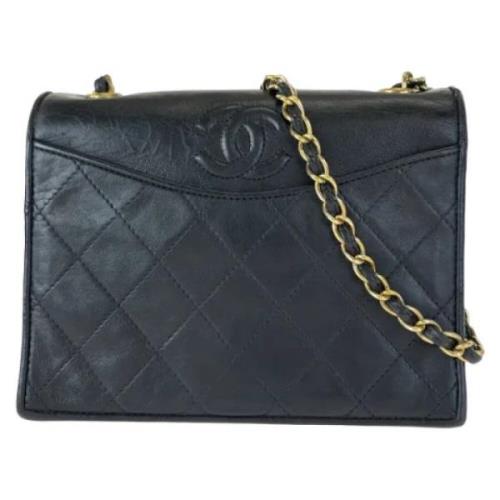 Chanel Vintage Pre-owned Laeder crossbodyvskor Black, Dam