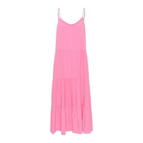 Saint Tropez Maxi Strap Klänning Pink Cosmos Pink, Dam