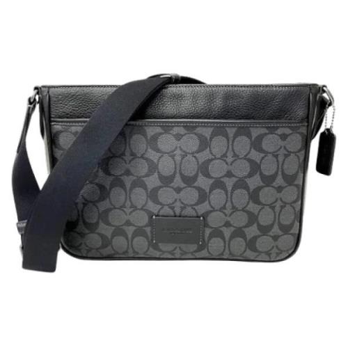 Coach Pre-owned Pre-owned Canvas crossbodyvskor Black, Herr