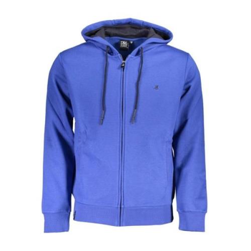 U.s. Polo Assn. Blå Hoodie med Brodyr Blue, Herr