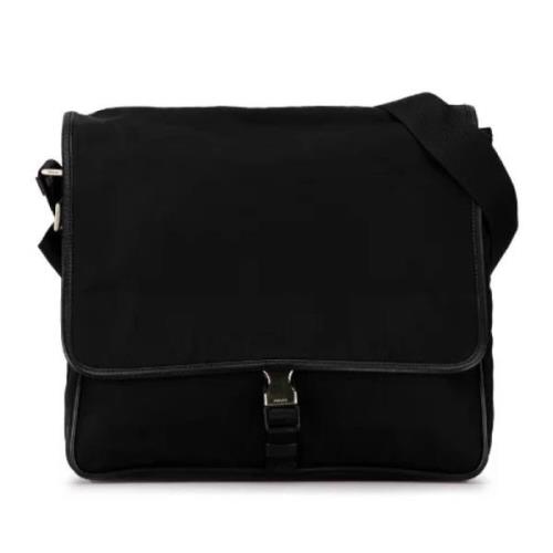 Prada Vintage Pre-owned Canvas prada-vskor Black, Dam