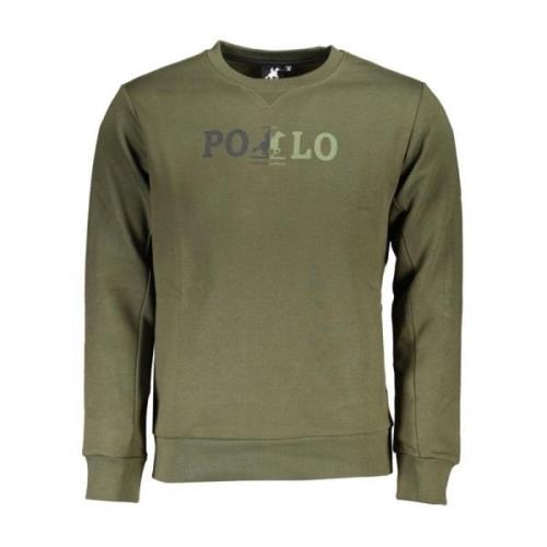 U.s. Polo Assn. Grön Logo Print Crewneck Sweatshirt Green, Herr