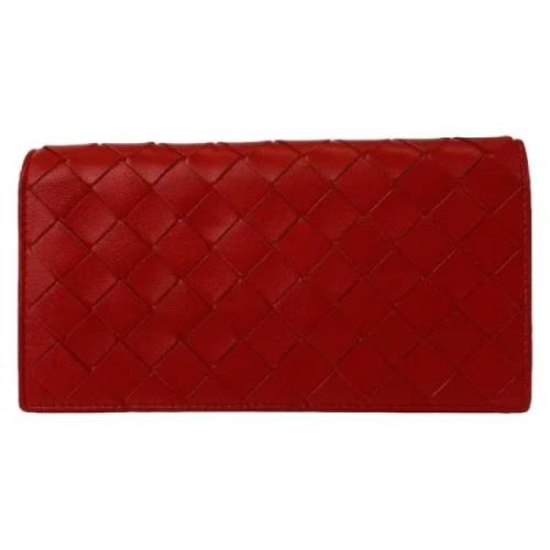 Bottega Veneta Vintage Pre-owned Laeder plnbcker Red, Dam