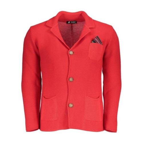 U.s. Polo Assn. Rosa Cardigan med Logodetalj Red, Herr