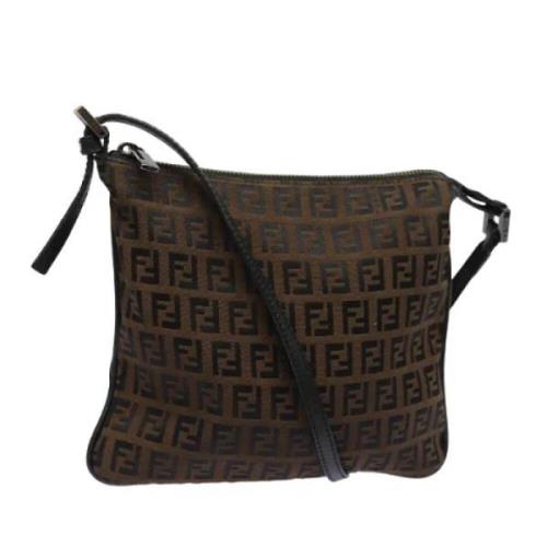 Fendi Vintage Pre-owned Canvas fendi-vskor Brown, Dam