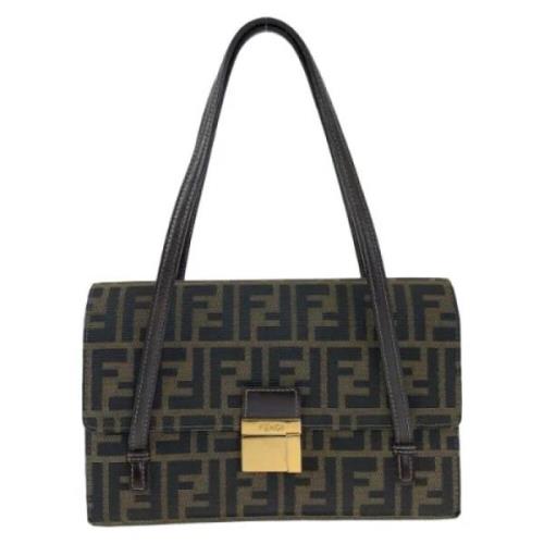 Fendi Vintage Pre-owned Canvas fendi-vskor Brown, Dam