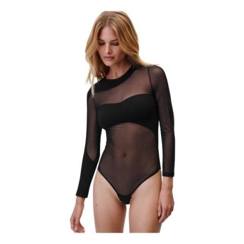 Undress Code Svart Mesh Bodysuit Black, Dam