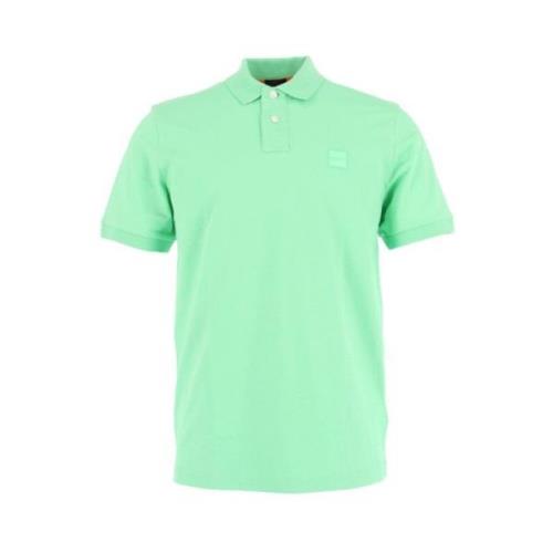 Boss Polo Shirt Bekväm Stilren Funktionell Elegant Green, Herr