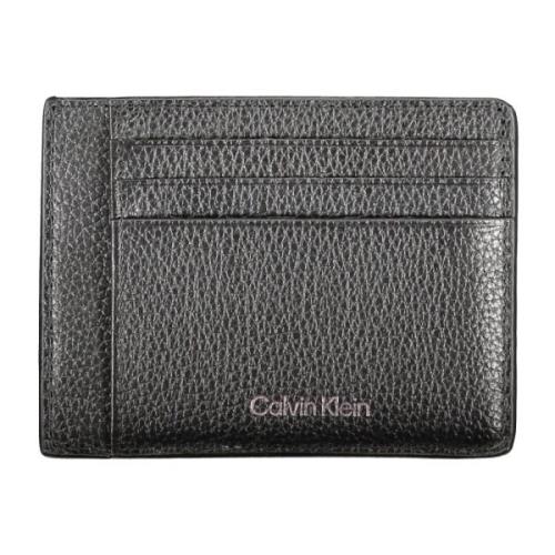 Calvin Klein Herr Plånbok Svart med Myntficka Black, Unisex