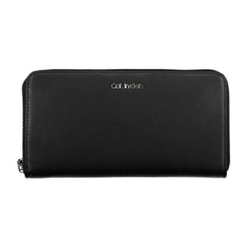 Calvin Klein Damplånbok Svart Dragkedja Stängning Black, Dam