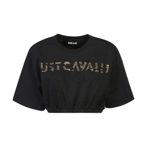 Just Cavalli Svarta T-shirts & Polos för kvinnor Black, Dam