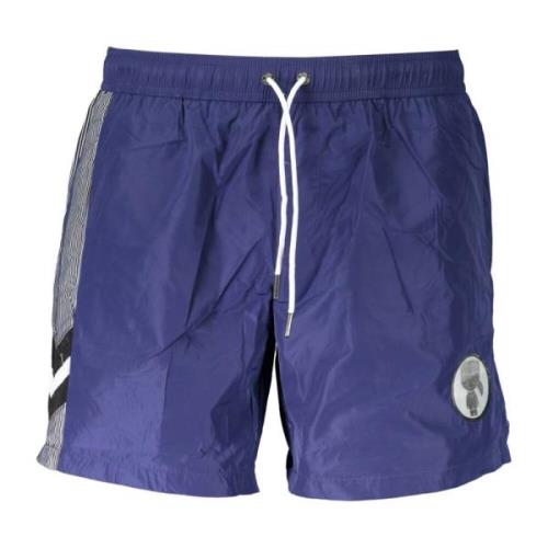 Karl Lagerfeld Blå Beachwear Boxershorts med Kontrastdetaljer Blue, He...