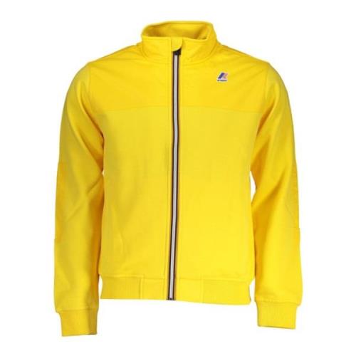 K-Way Gul Dragkedja Sweatshirt Långärmad Kontrastdetaljer Yellow, Herr