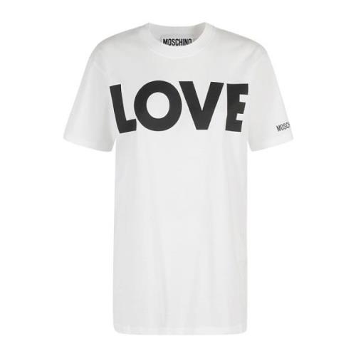 Moschino Casual Bomull T-shirt White, Dam