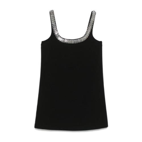 Pinko Elegant Svart Klänning Metall Detaljer Black, Dam