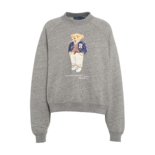 Ralph Lauren Grå Sweatshirt Aw24 Damkläder Gray, Dam