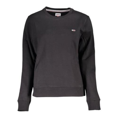 Tommy Hilfiger Svart Sweatshirt med Logotyp Black, Dam