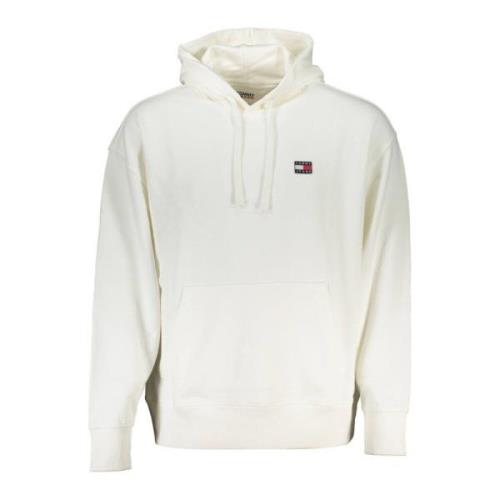 Tommy Hilfiger Huvtröja Vit Logotyp Applikation White, Herr