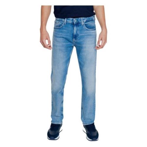 Tommy Hilfiger Blå Bomull-Lycra Herr Jeans Blue, Herr