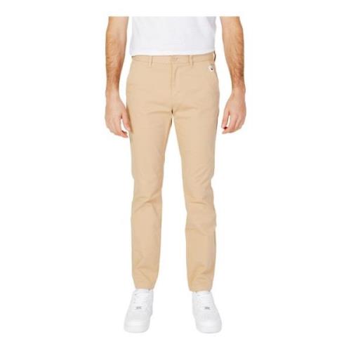 Tommy Hilfiger Beige Bomullsbyxor med Dragkedja Beige, Herr