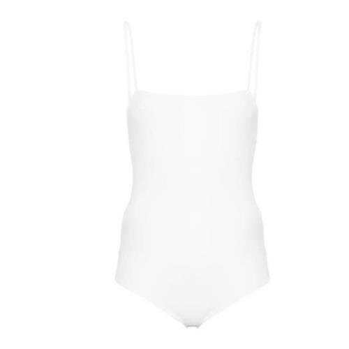 Jil Sander Vit Kvadratisk Body Top White, Dam