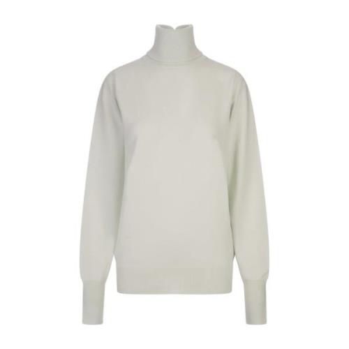 Jil Sander Grön Turtleneck Merinoulltröja Green, Dam