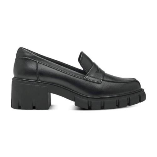 Tamaris Svarta Stängda Loafers Damskor Black, Dam