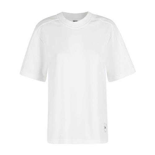 Adidas by Stella McCartney Casual Loose Fit T-Shirt White, Dam