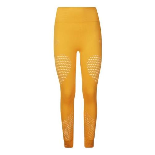 Adidas by Stella McCartney Högmidjade leggings med logotryck Yellow, D...