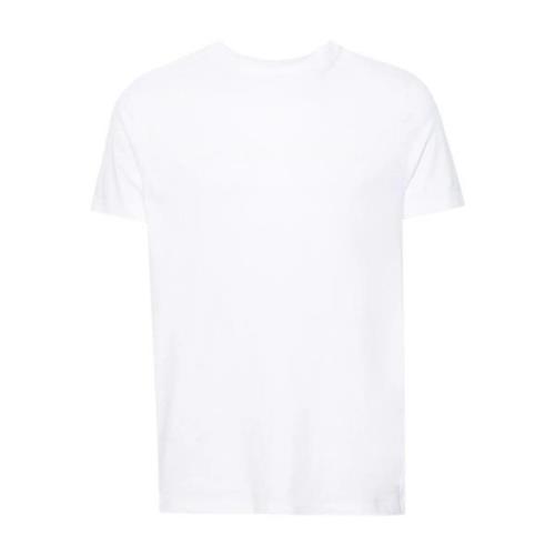 Canada Goose Lyxig Bomull T-shirt med Texturerad Jersey White, Herr