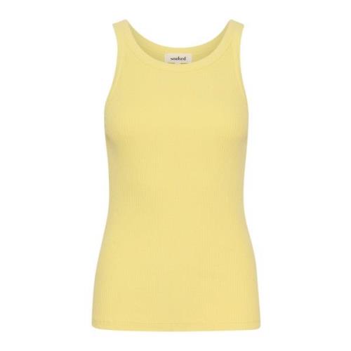 Soaked in Luxury Slsimone Tank Top Endive Yellow, Dam