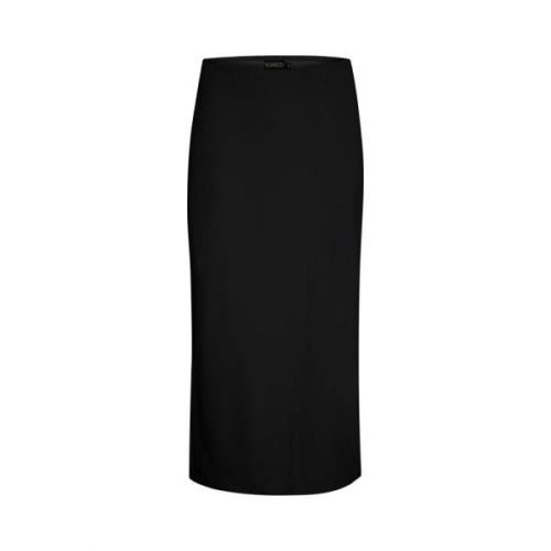 Soaked in Luxury Elegant Svart Kjol Slim-Fit Klassisk Stil Black, Dam