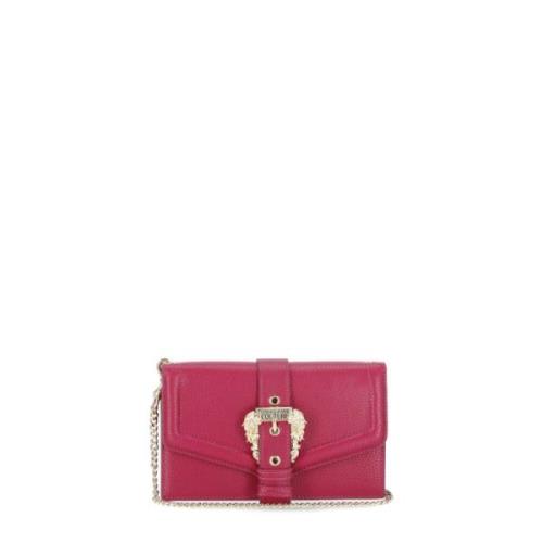 Versace Jeans Couture Fuchsia Pochette Plånbok med Barockspänne Pink, ...