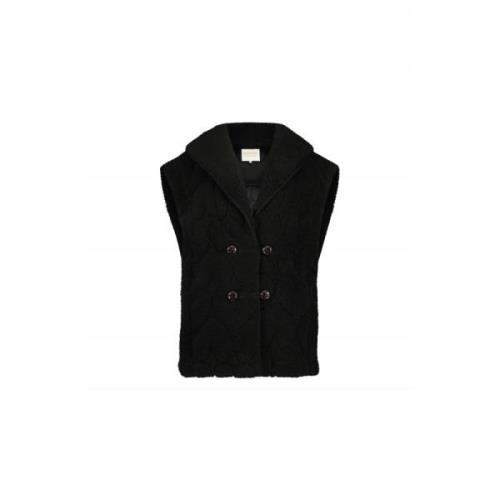 Fabienne Chapot Svart Teddy Hjärttryck Gilet Black, Dam