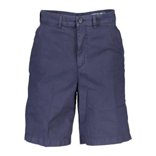 North Sails Blå Bermuda Shorts Regular Fit Logo Blue, Herr