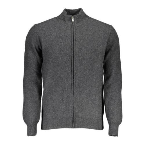 North Sails Grå Långärmad Cardigan med Dragkedja Gray, Herr