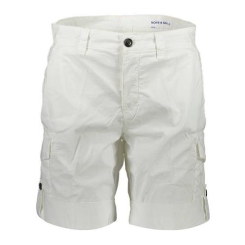 North Sails Vita Bermuda Shorts med Kontrastdetaljer White, Herr