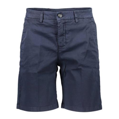 North Sails Blå Bermuda Shorts Slim Fit Logo Blue, Herr