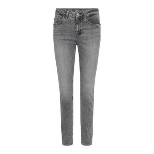 MOS Mosh Chic Jeans Ljusgrå Vintageinspirerad Gray, Dam